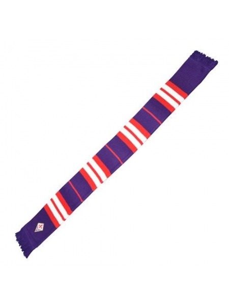 Sciarpa tubolare ricamata riga bianca e rossa ACF Fiorentina